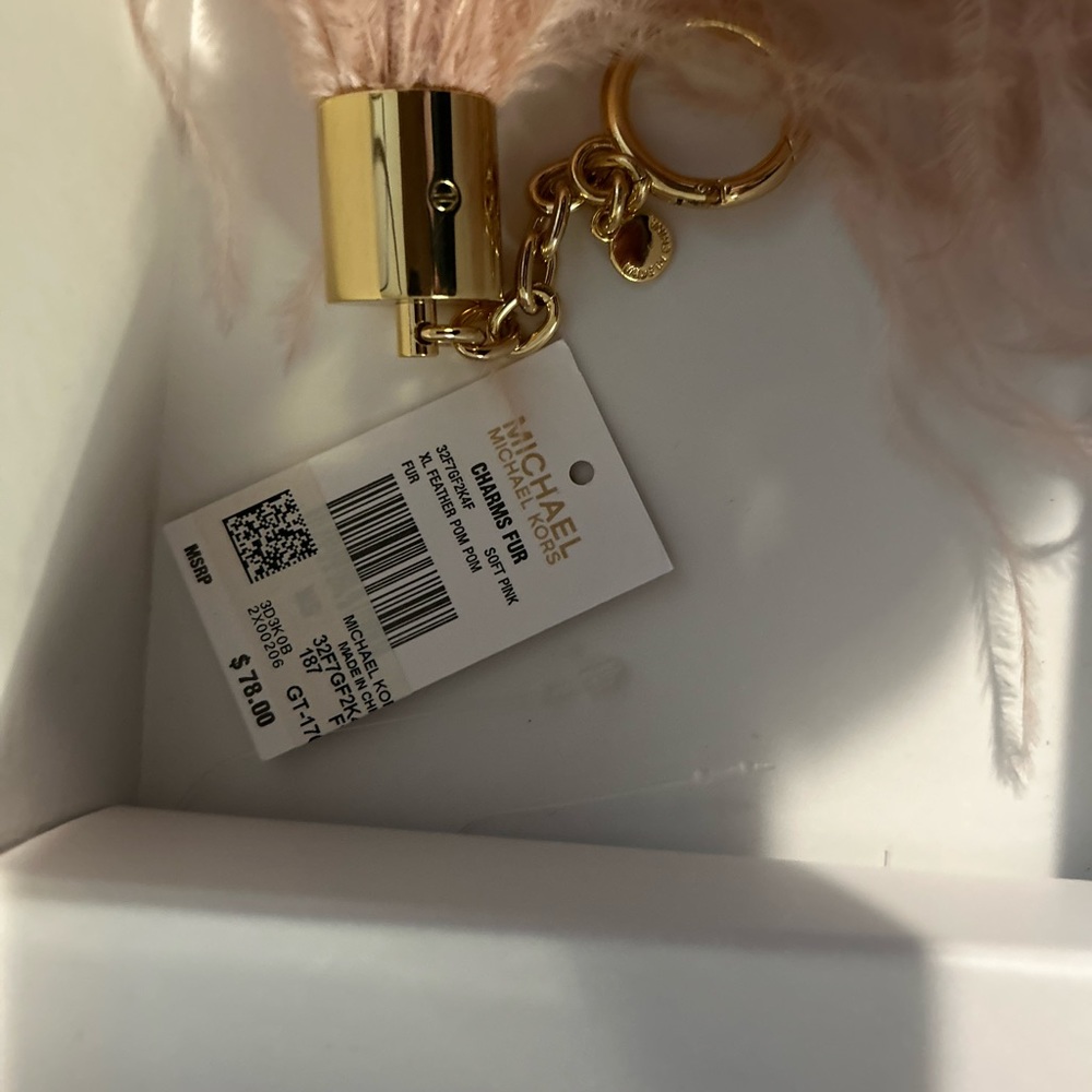 MK light pink accessories for bags